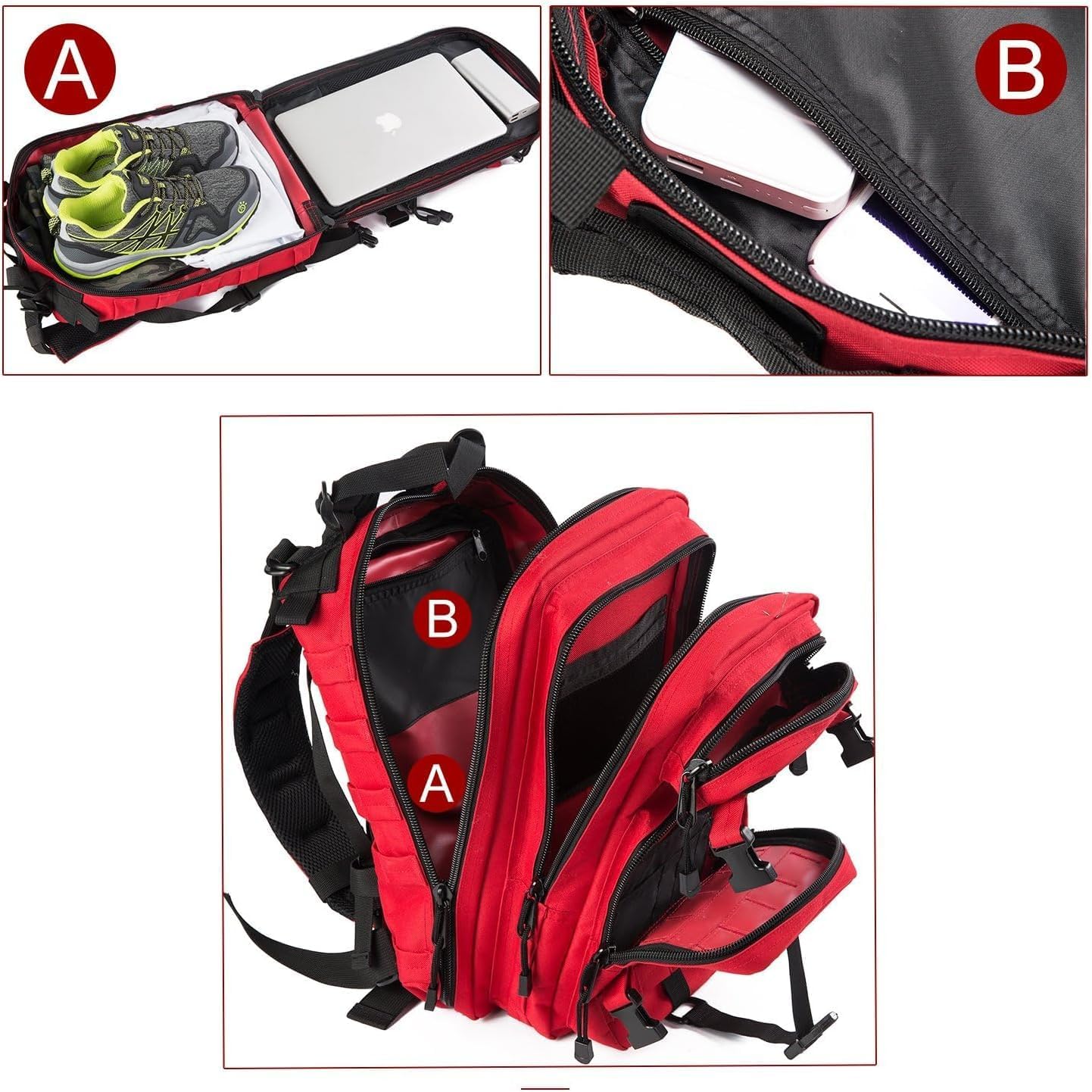 Small Military Tactical Backpack Army Assault Rucksack GYM Hiking Bug Out Bag - Image 5