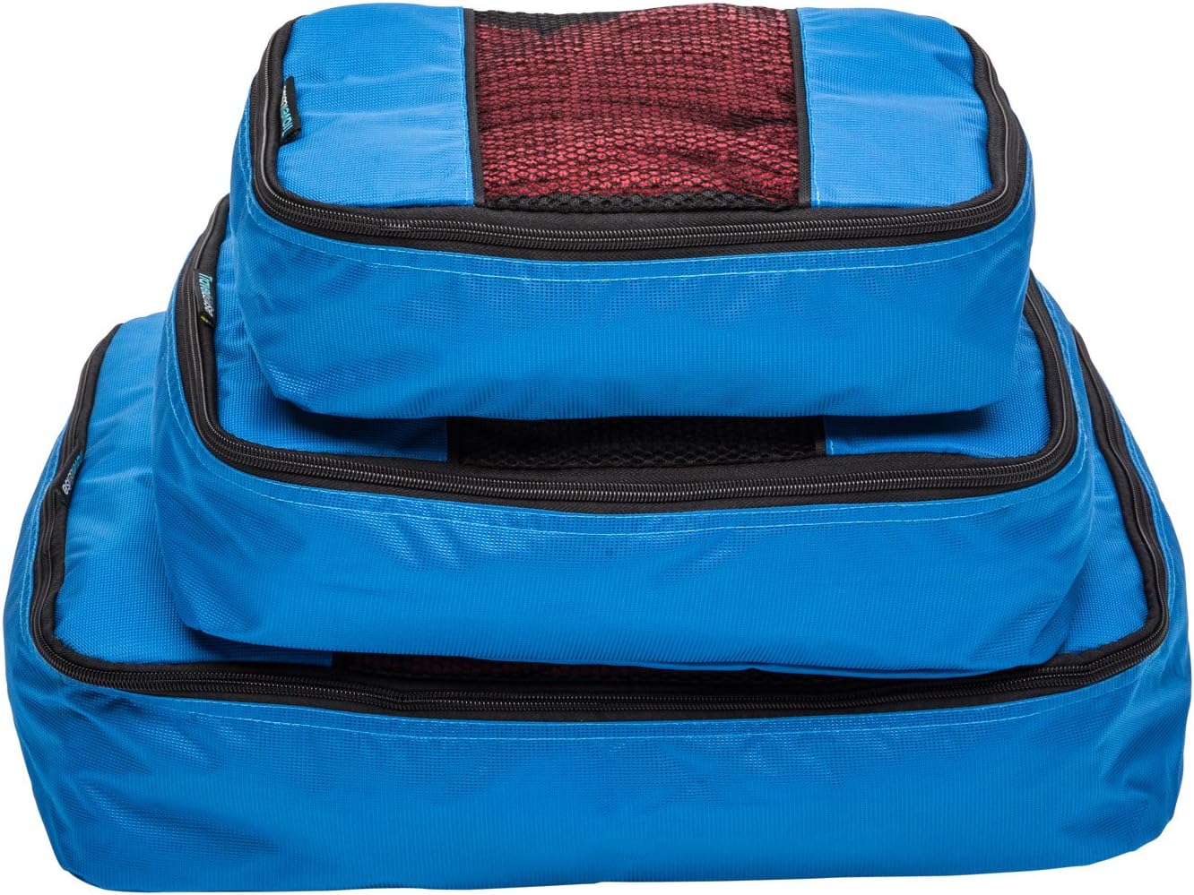 TravelWise Luggage Packing Organization Cubes 3 Pack, Blue - Image 2